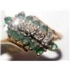 Image 2 : AAA Colombian Emerald & Diamond Ladies Ring