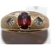 Image 2 : AAA Cinnamon Garnet & Diamond Hand Made Ring