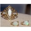 Image 2 : AAA Australian Opal Hand Made Ring & Earrings