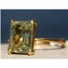 Image 1 : AAA Peridot Emerald Cut Vintage Ladies Ring