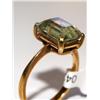 Image 3 : AAA Peridot Emerald Cut Vintage Ladies Ring