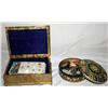 Image 4 : Lot of Tin w/ Collector Stones & a Case w/