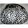 Image 1 : 1 Black & White Black Leopard Designed Purse
