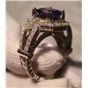 Image 2 : Tanzanite & Diamond Ring - 6+ Carat Total Weight