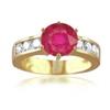 Image 1 : 2.81 Ruby SI1 Diamond Ring 18K Gold