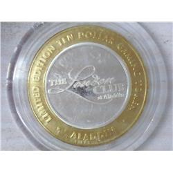 Aladdin $10 Gaming Token (Silver) UNC
