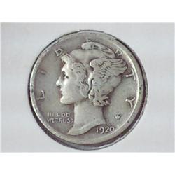 1920 Mercury Dime