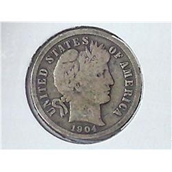 1904 Barber Dime