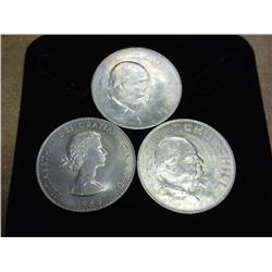 3-1965 Great Britain Churchill Crowns (UNC)