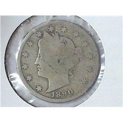 1890 Liberty "V" Nickel
