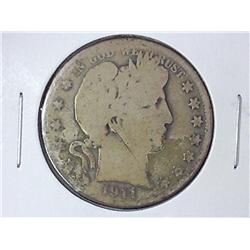 1911 Barber Half Dollar