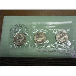 1980 SBA P/D/S Dollar Souvenir Set (UNC)