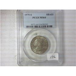 1979-S SBA Dollar PCGS MS64