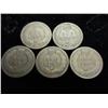 Image 2 : 5 Assorted 1880's Indian Head Cents