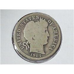 1914 Barber Dime