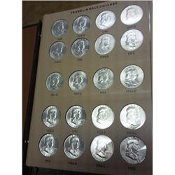 Dansco Album Of Franklin Halves 1948-63-D (UNC)