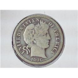 1916 Barber Dime