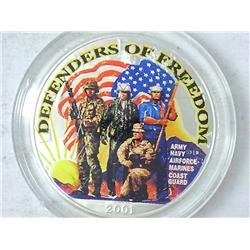 2001 American Silver Eagle (Colorized)