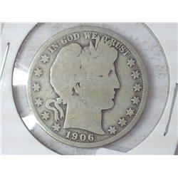 1906-D Barber Half Dollar