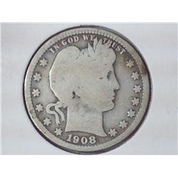 1908 Barber Quarter