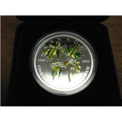 2003 Canada Silver Maple Leaf Colorized