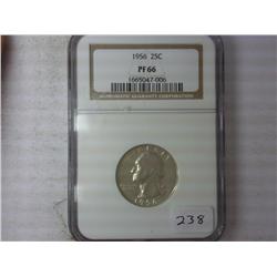 1956 Silver Washington Quarter NGC PF66
