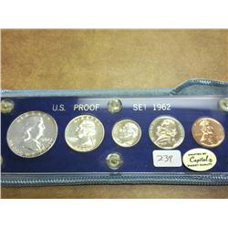 1962 US SIlver Proof Set (In Capitol Plastics)