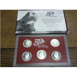 2008 US Mint Silver Quarter Proof Set
