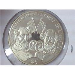 2000 Republic Of Liberia $5 (Proof)