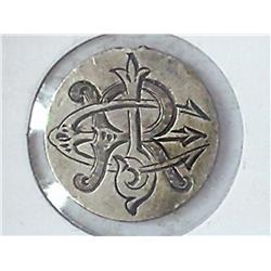 Ornate Love Token Of 1871 Seated Liberty Dime