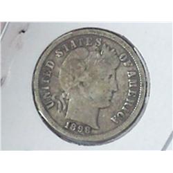 1898 Barber Dime