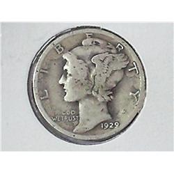 1929 Mercury Dime