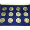Image 2 : Set Of 12 Silver Great Americans Tokens