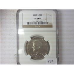 1973-S Kennedy Half NGC PF68Star