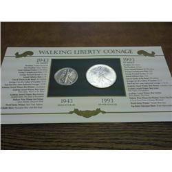 1993 American Silver Eagle UNC & 1943 WLH