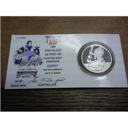 1/2 Troy Oz. Fine Silver Disney Token (Dopey) PF