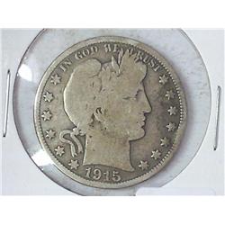 1915-D Barber Half Dollar