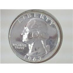 1963 Silver Washington Quarter (Proof)