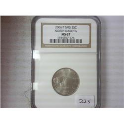 2006-P SMS North Dakota Quarter NGC MS67