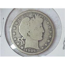 1906-D Barber Half Dollar