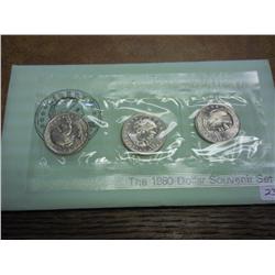 1980-P/D/S SBA Dollar Souvenir Set (UNC)