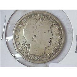 1908-O Barber Half Dollar