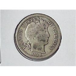 1914-D Barber Dime