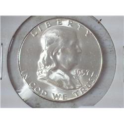 1957 Franklin Half Dollar (UNC)