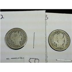 1912 & 1913 Barber Dimes