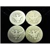 Image 2 : 4 Assorted Barber Quarters