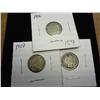 Image 1 : 1906, 07 & 08 Barber Dimes