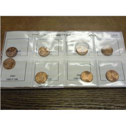 1982-8 Variety US Cent Set (UNC)
