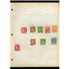 Image 1 : 1917 India Cochin Hand Made Stamp Collection Album Page  9 Pieces (STM-0126)