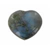 Image 1 : 57.26ct Gem Grade Labradorite Polished Heart Neon Peacock Colors (GEM-21167)